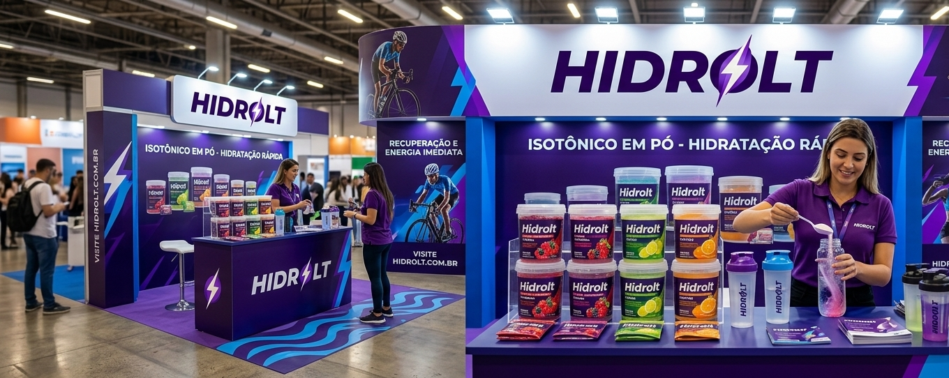 Stand da Hidrolt em feira de exposição